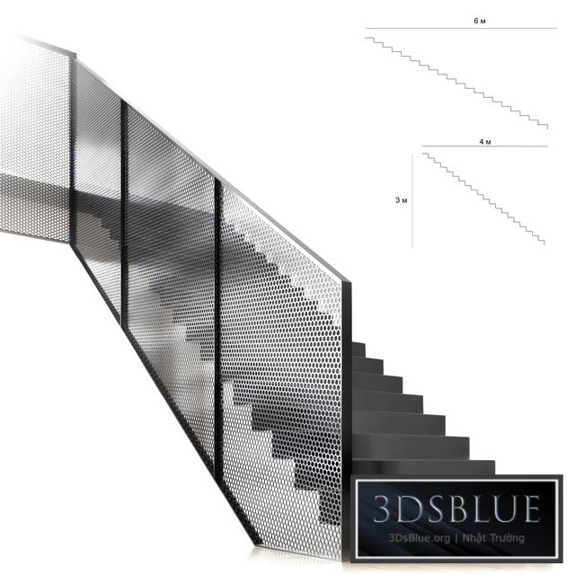 Stair loft 3DS Max - thumbnail 3