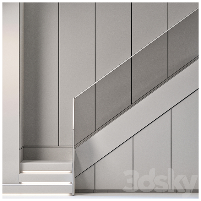 Stair modern 6 3DS Max Model - thumbnail 4