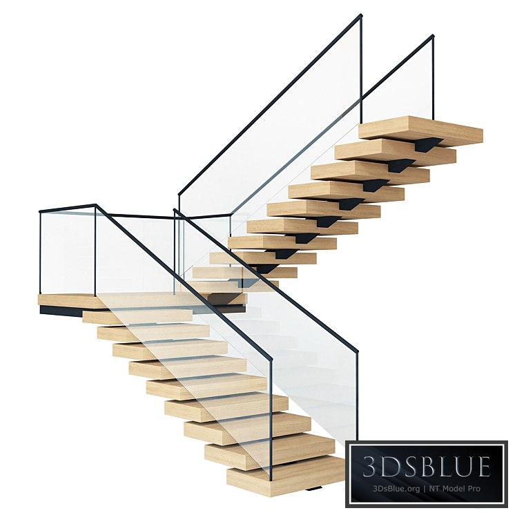 Staircase 003 3DS Max - thumbnail 3