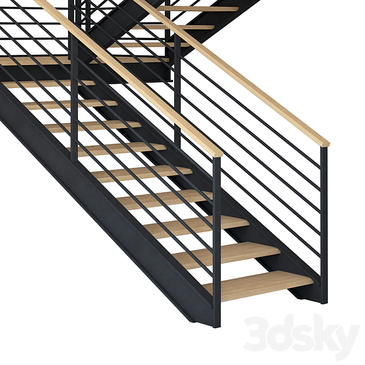 Staircase 005 3DS Max Model - thumbnail 2