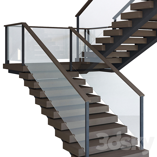 Staircase 008 3ds Max - thumbnail 2