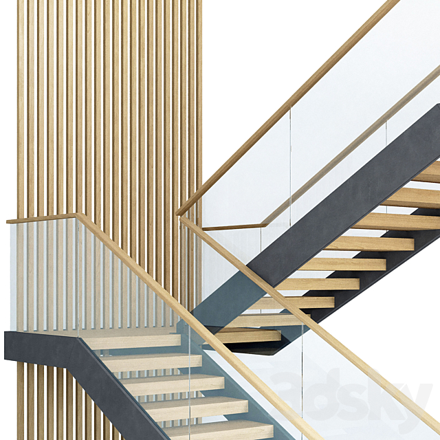 Staircase 009 3ds Max - thumbnail 2