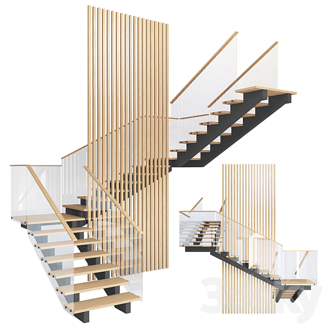 Staircase 011 3ds Max - thumbnail 1