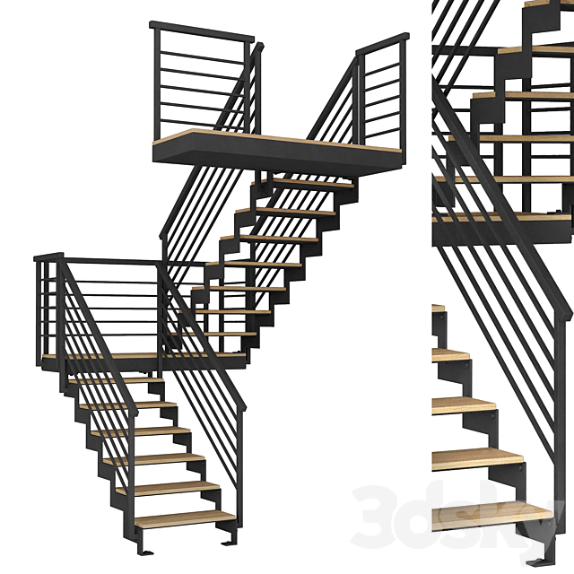 Staircase 019 3ds Max - thumbnail 1