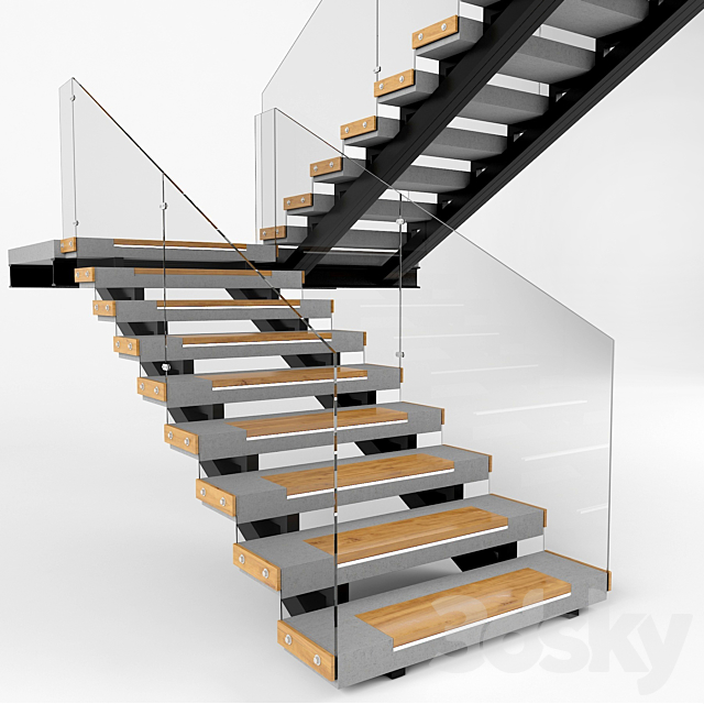 Staircase 04 3ds Max - thumbnail 1