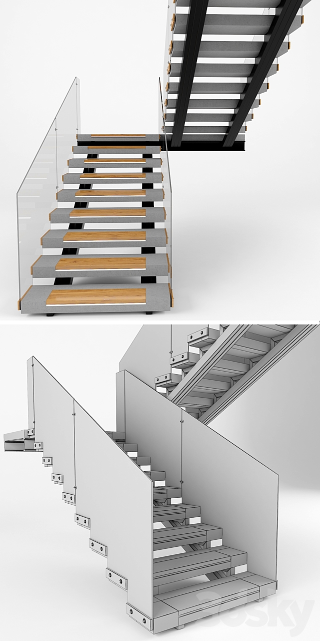 Staircase 04 3ds Max - thumbnail 2