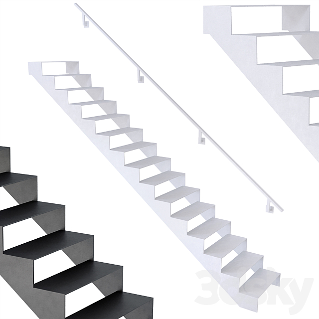 Staircase 043 3ds Max - thumbnail 1