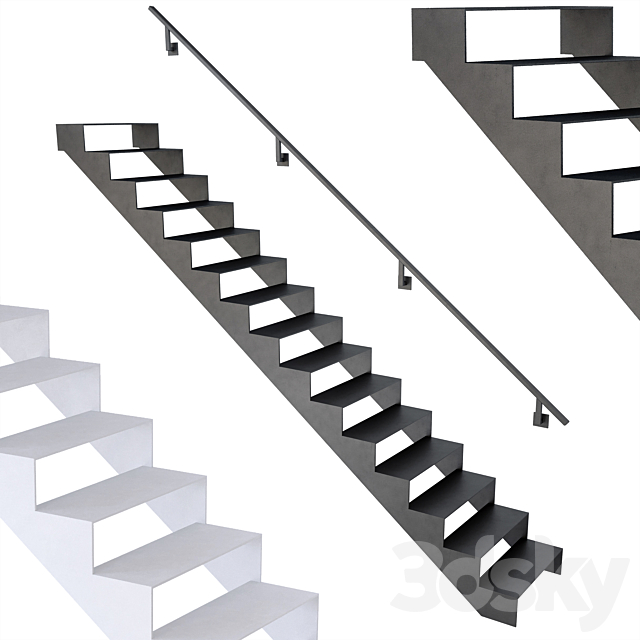 Staircase 043 3ds Max - thumbnail 2