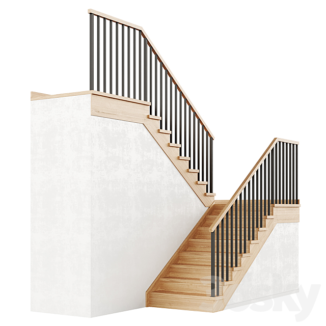 Staircase 10 3ds Max - thumbnail 1