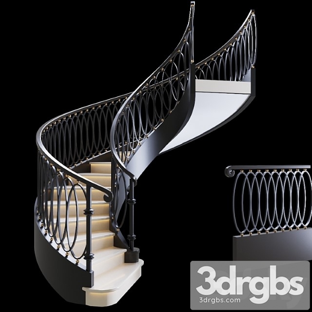 Staircase 16 3dsmax Download - thumbnail 1