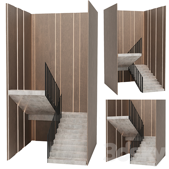 Staircase 2 3ds Max - thumbnail 1