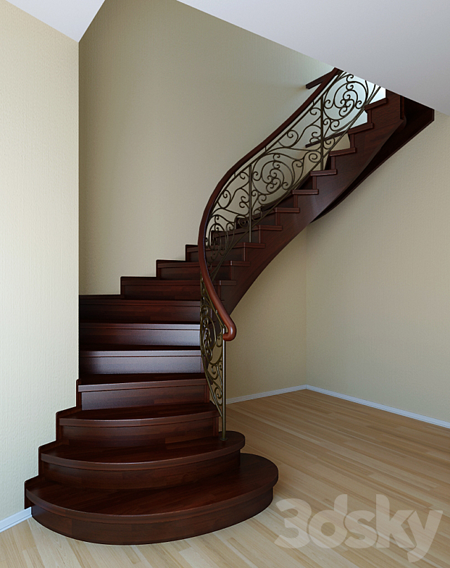 Staircase 3ds Max - thumbnail 2