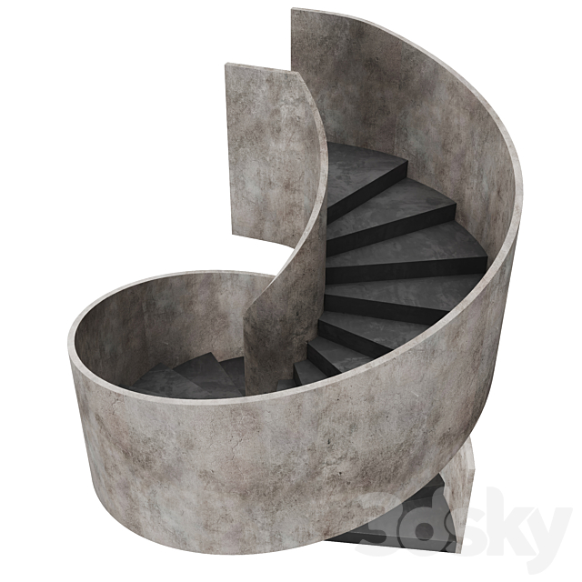 Staircase 8 3ds Max - thumbnail 3