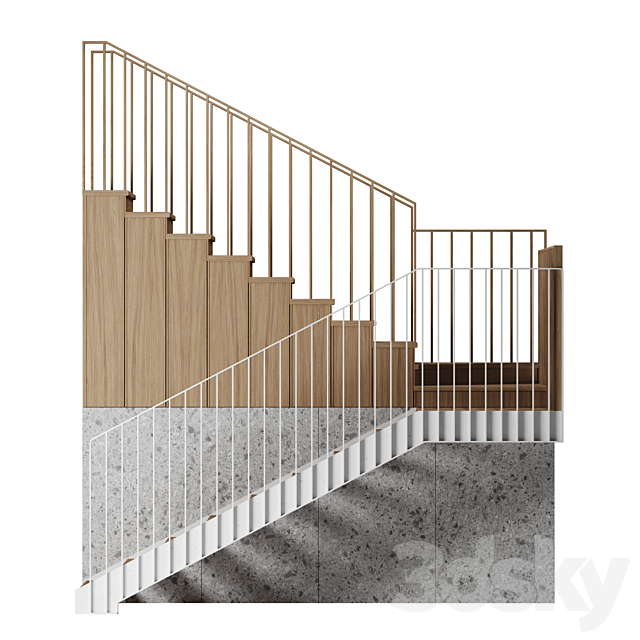 Staircase – Cologne 3ds Max - thumbnail 3