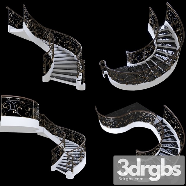 Staircase Kovka 2 3dsmax Download - thumbnail 1