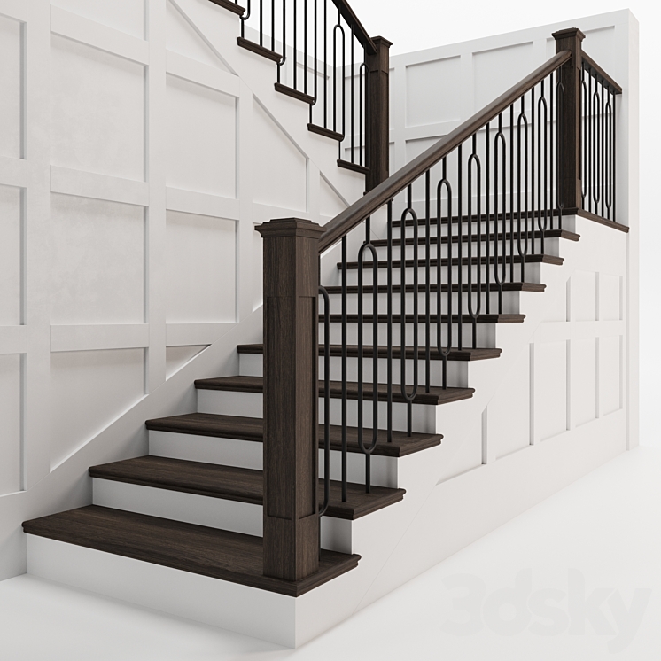 Staircase Modern 02 3DS Max - thumbnail 2