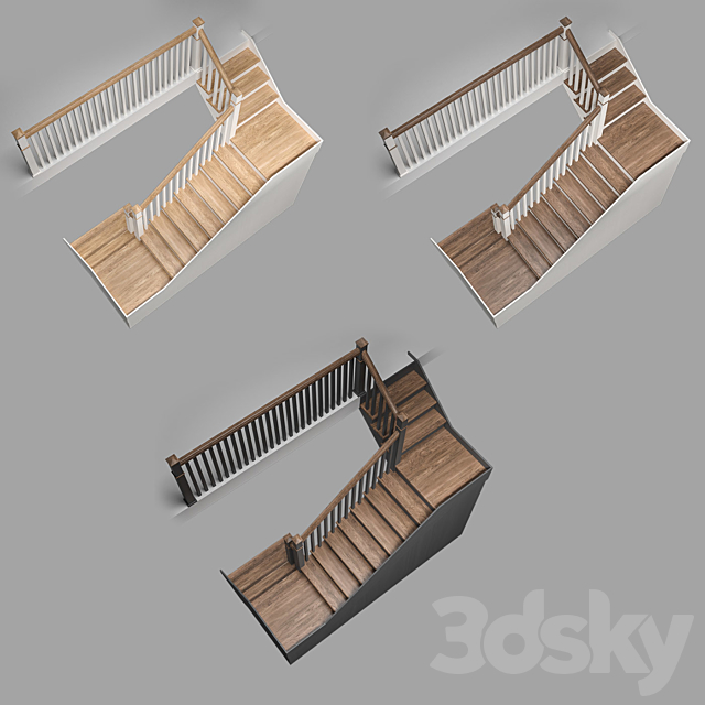 Staircase with pantry 3DS Max Model - thumbnail 2