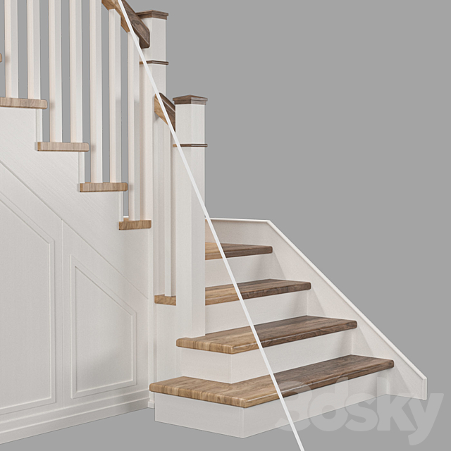 Staircase with pantry 3DS Max Model - thumbnail 3