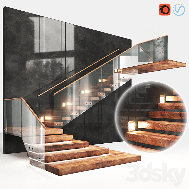 Staircase2 3DS Max - thumbnail 1