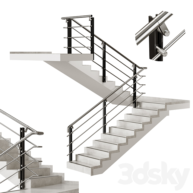 Stairs (024-2) 3ds Max - thumbnail 1