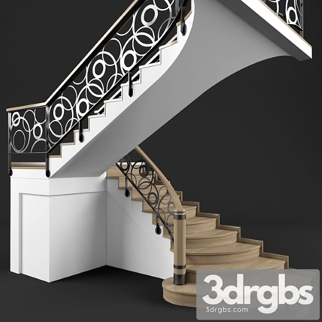 Stairs 05 3dsmax Download - thumbnail 1