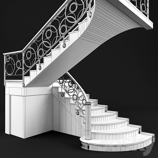 Stairs 05 3DSMax File - thumbnail 3