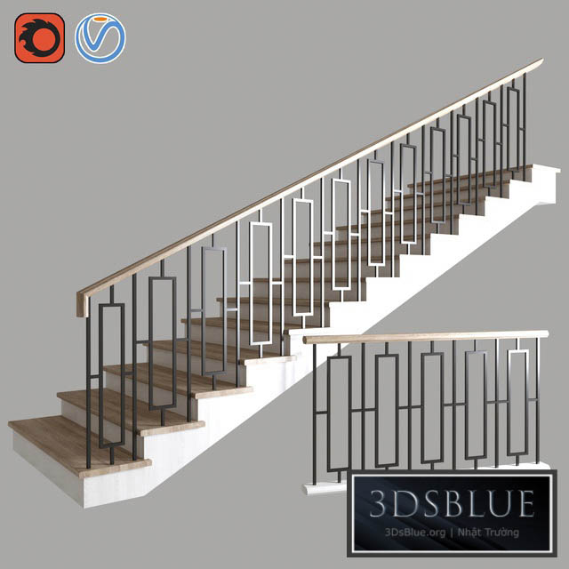 STAIRS 10 3DS Max - thumbnail 3