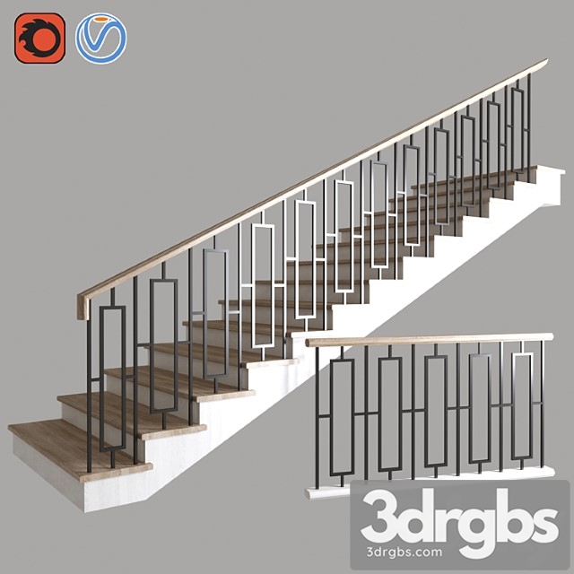 Stairs 10 3dsmax Download - thumbnail 1