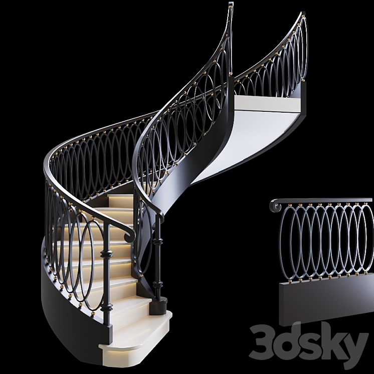 Stairs 3DS Max - thumbnail 1