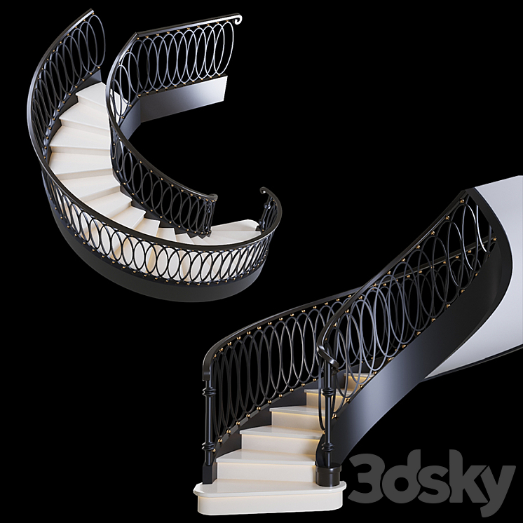 Stairs 3DS Max - thumbnail 2