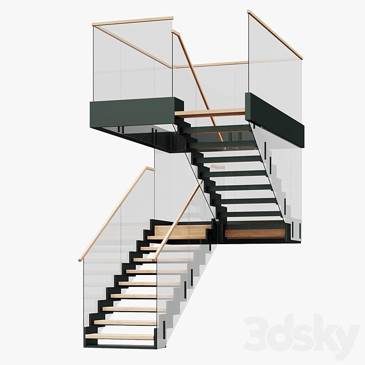 Stairs 3DS Max - thumbnail 1