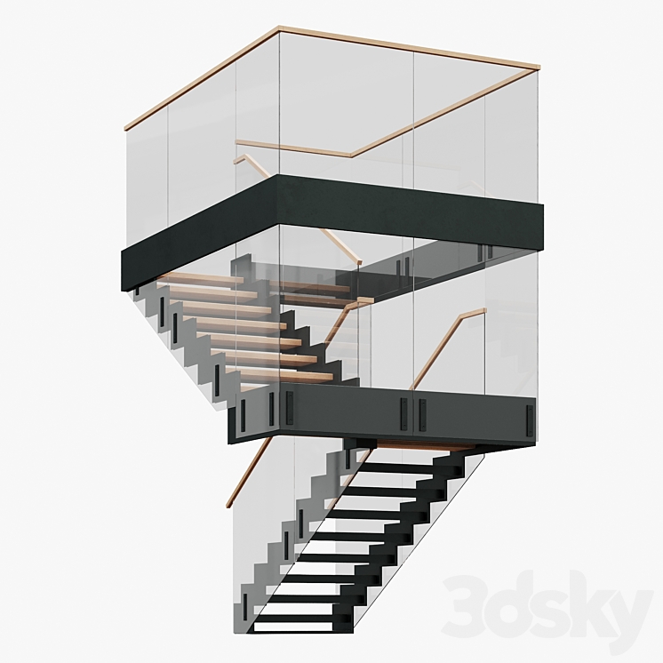 Stairs 3DS Max - thumbnail 2