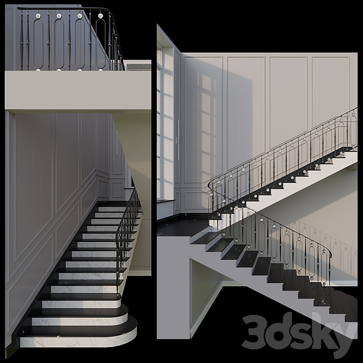 Stairs 3DS Max - thumbnail 1