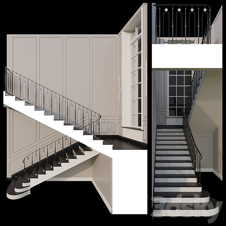 Stairs 3DS Max - thumbnail 2