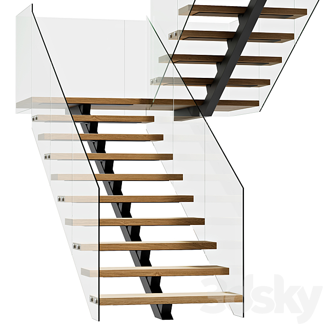 Stairs 3DS Max Model - thumbnail 3