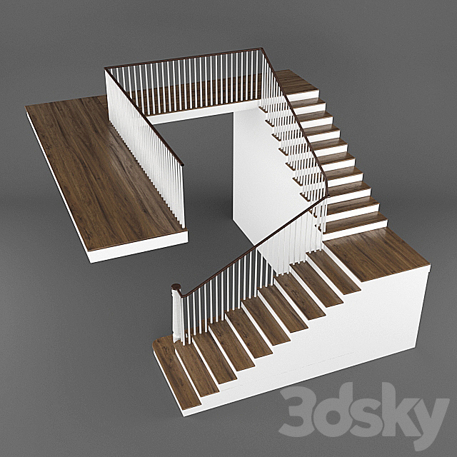 stairs 3DS Max Model - thumbnail 3