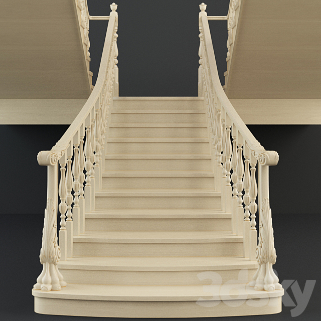 Stairs 3DS Max Model - thumbnail 2