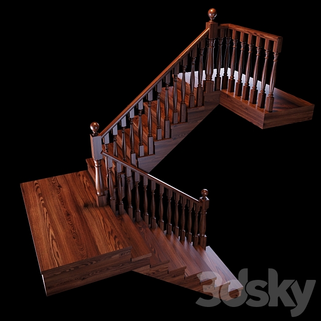 Stairs 3DS Max Model - thumbnail 2