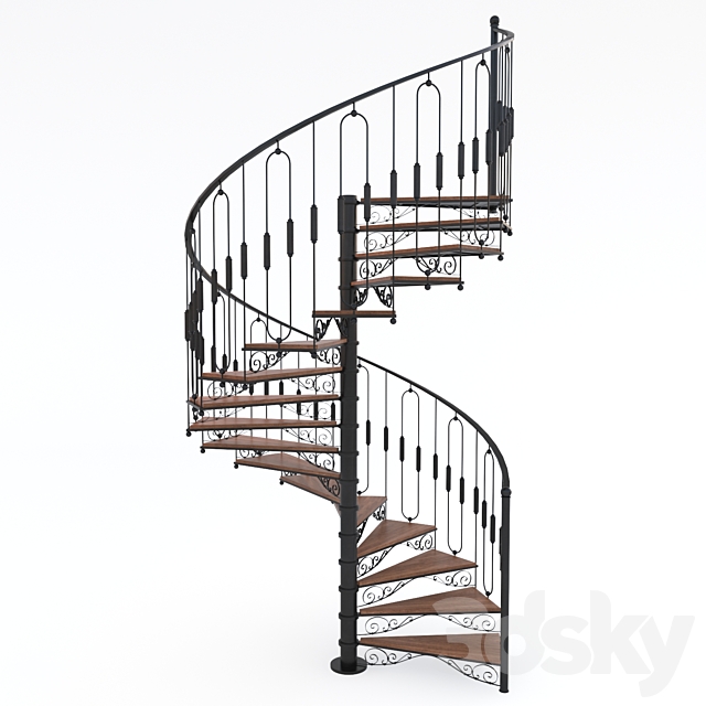 Stairs 3DS Max Model - thumbnail 3