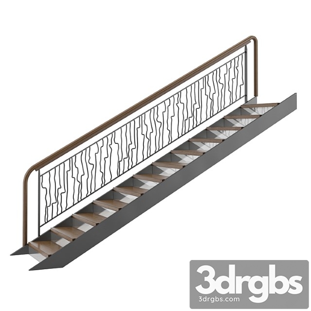 Stairs. 3dsmax Download - thumbnail 1