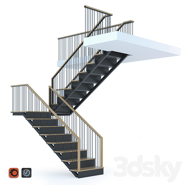 Stairs 3DSMax File - thumbnail 1