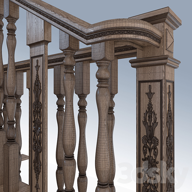 Stairs classical 3DSMax File - thumbnail 3