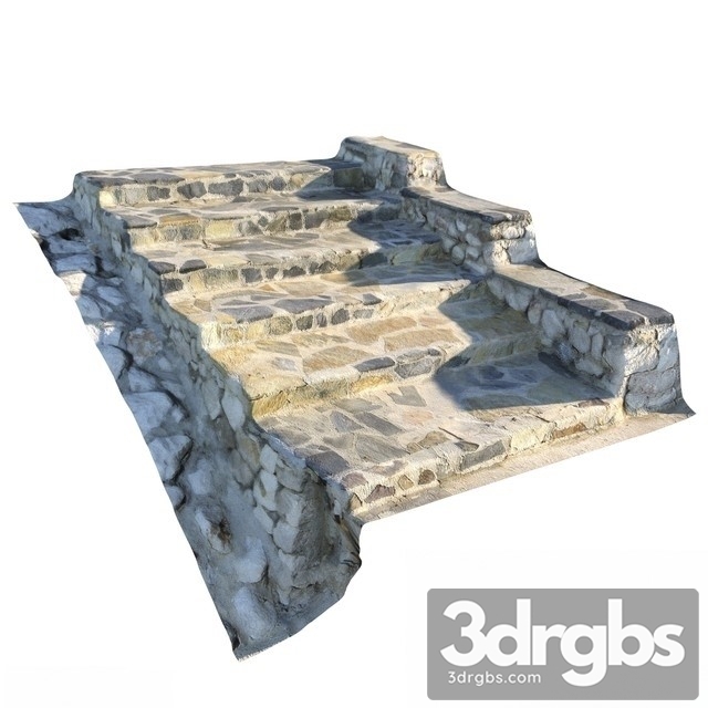 Stairs Stone Landscape 3dsmax Download - thumbnail 1