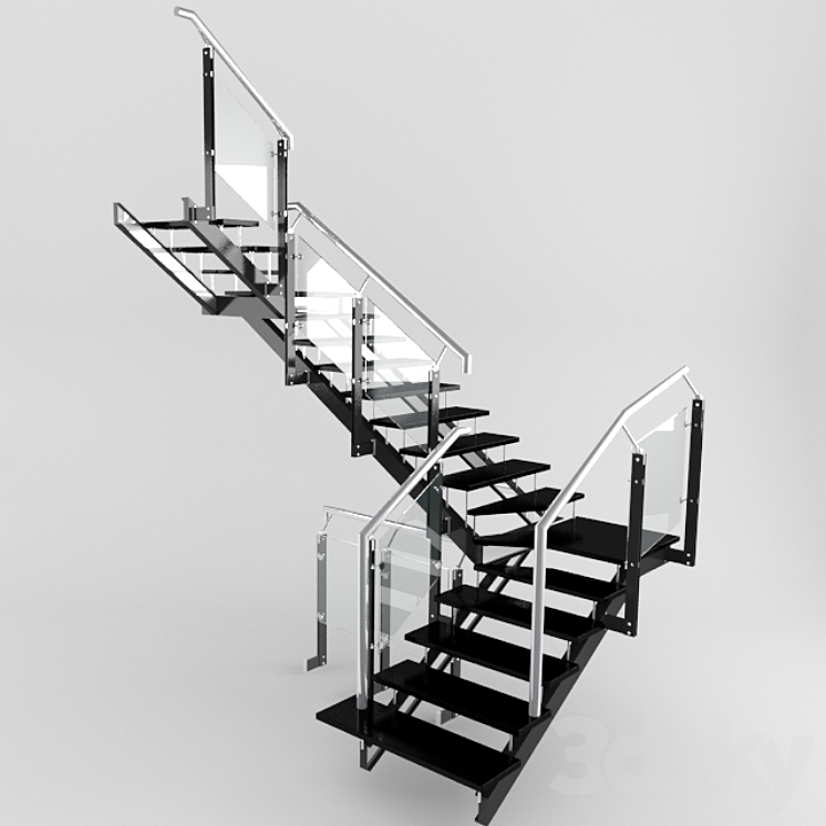 Stairs tech 3DS Max - thumbnail 1