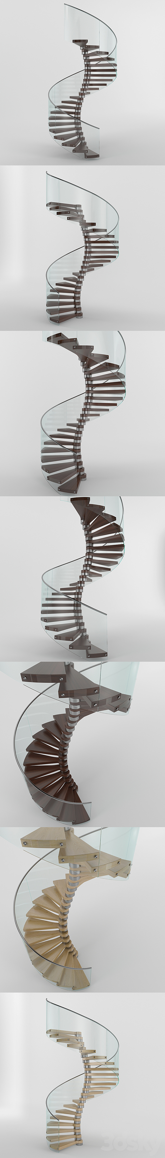 Stairs: winding 3ds Max - thumbnail 2