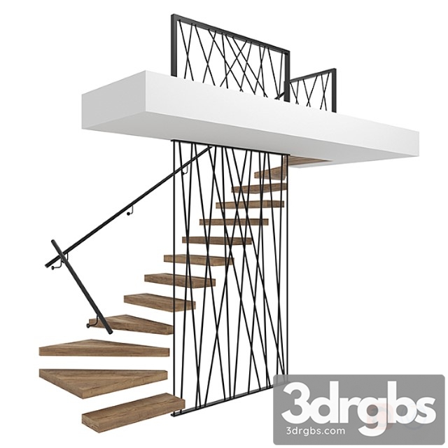 Stairs_3 3dsmax Download - thumbnail 1