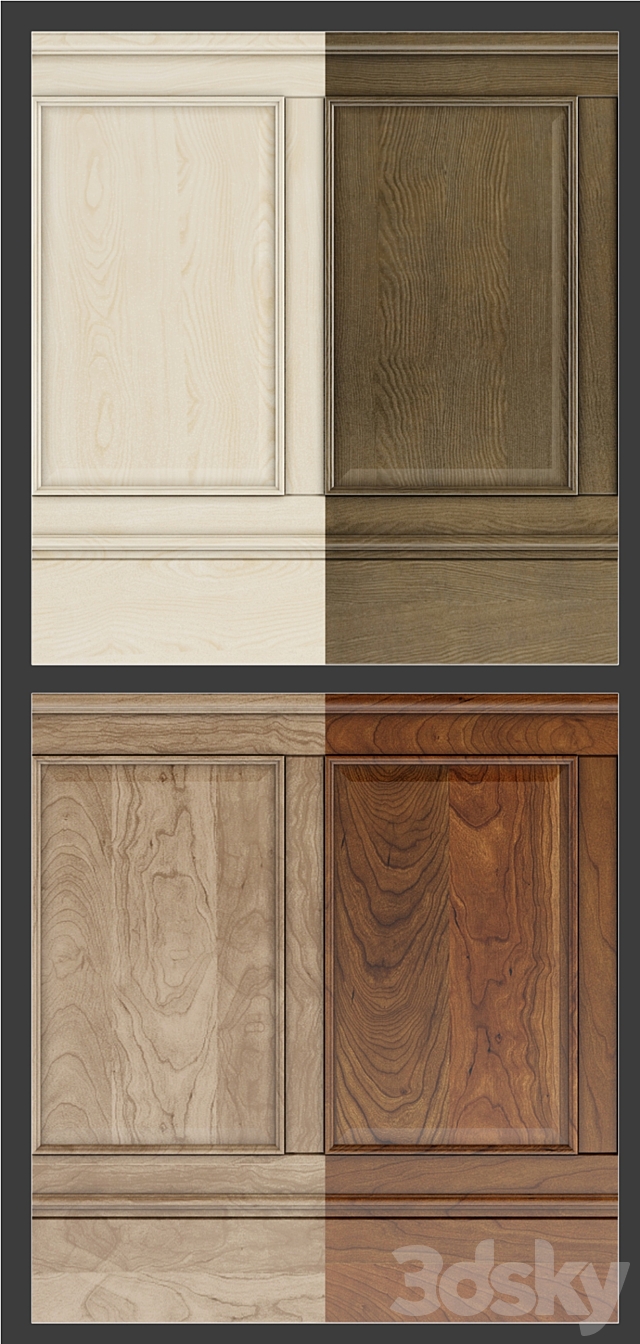 Wall panels set 4 3DSMax File - thumbnail 2