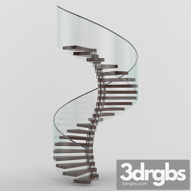 Wind Staircase 1 3dsmax Download - thumbnail 1