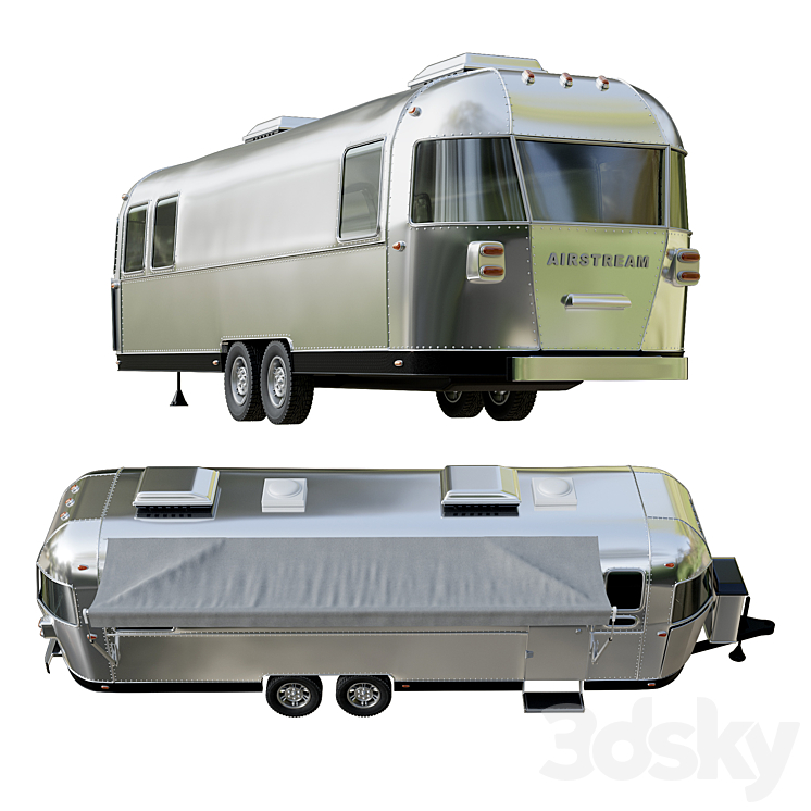 Airstream_Travel Trailers 3DS Max - thumbnail 2