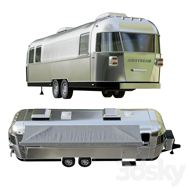 Airstream_Travel Trailers 3DSMax File - thumbnail 2